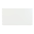 Hammond 6U FLANGED STEEL Panel WHITE PBFS19010WH